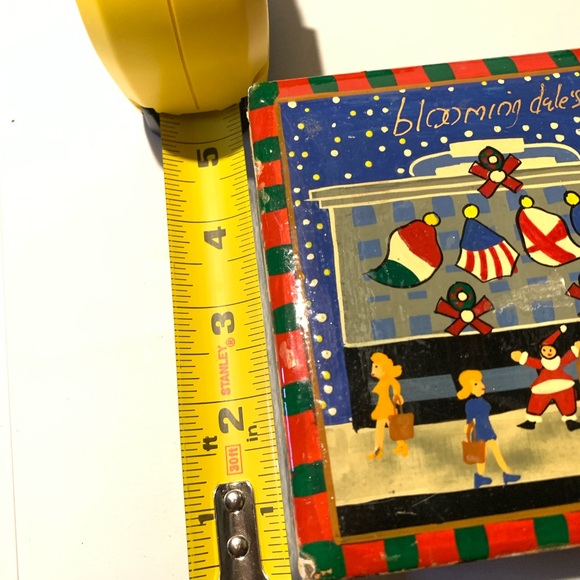 Vintage Bloomingdale's Drink Coasters (6) NYC Christmas Scenes In Lacquer Box - Picture 12 of 14